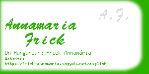 annamaria frick business card